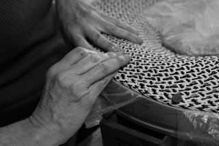 Fixation paille avec punaises